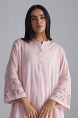 Crystal Pink Mul-Mul Co-ord Set