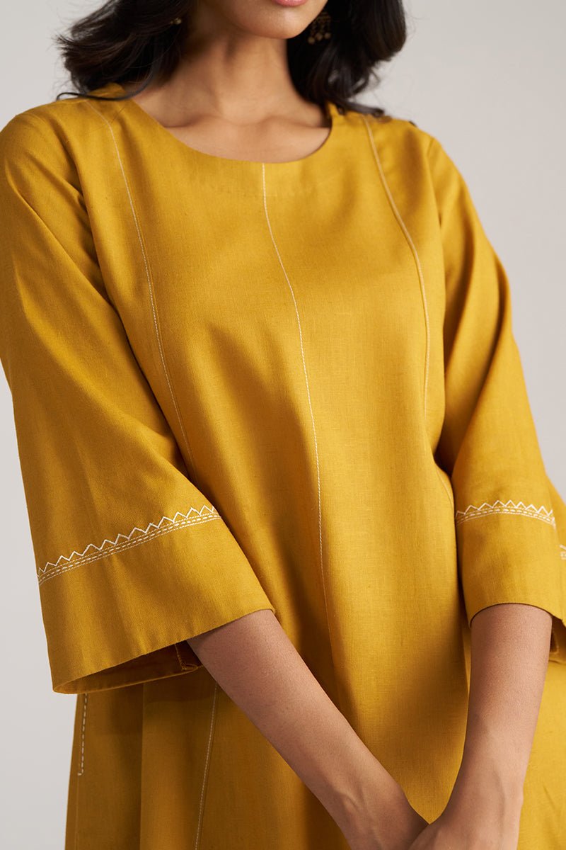 Mustard Yellow Co-ord Set for Women