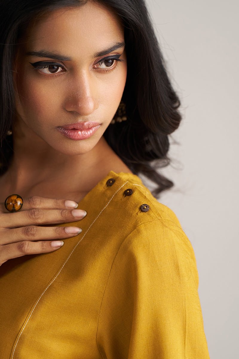 Mustard Yellow Co-ord Set for Women