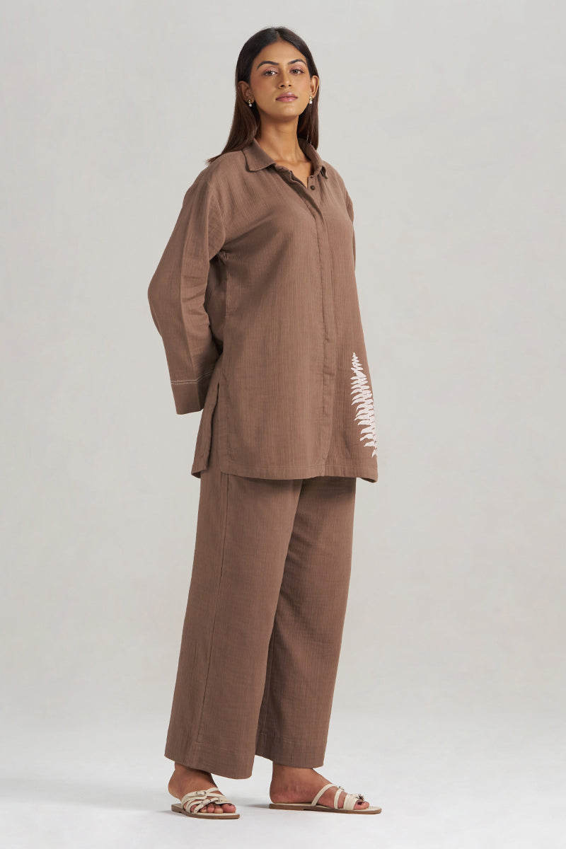 Chocolate and Fern Co-ord Set