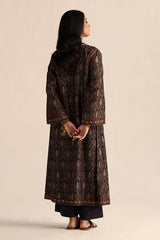 Black Silk Traditional Co-ord Set