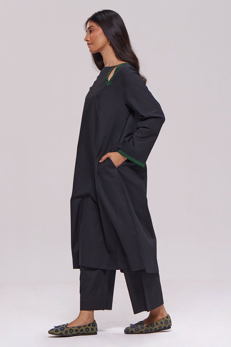 Black Cotton Co-ord Set