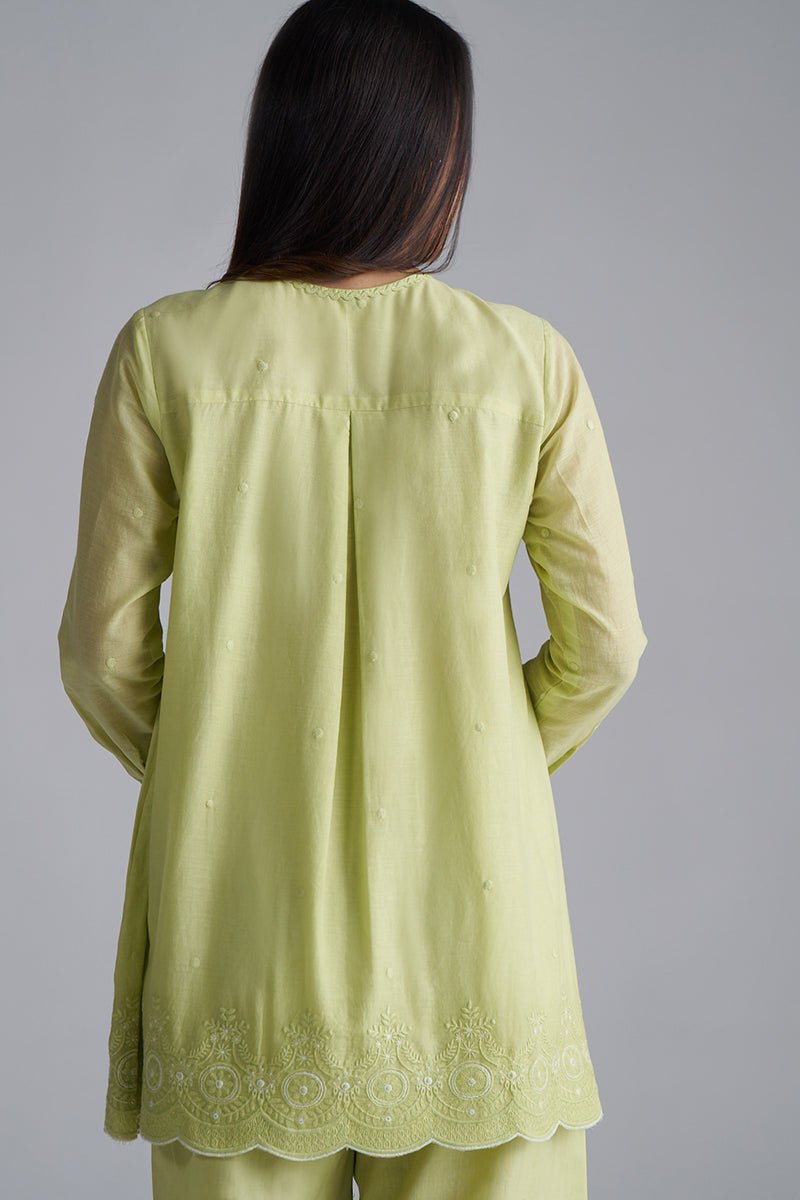 Fresh Mint Green Mul-Mul Co-ord Set