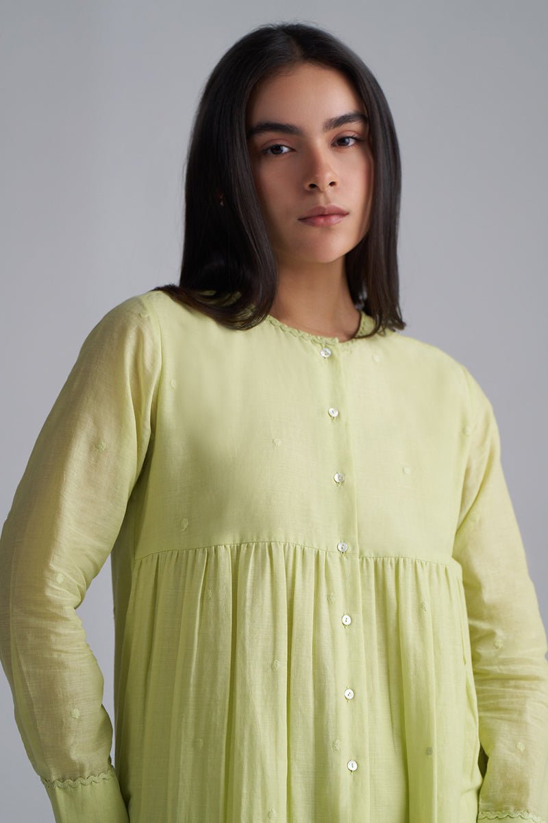 Fresh Mint Green Mul-Mul Co-ord Set
