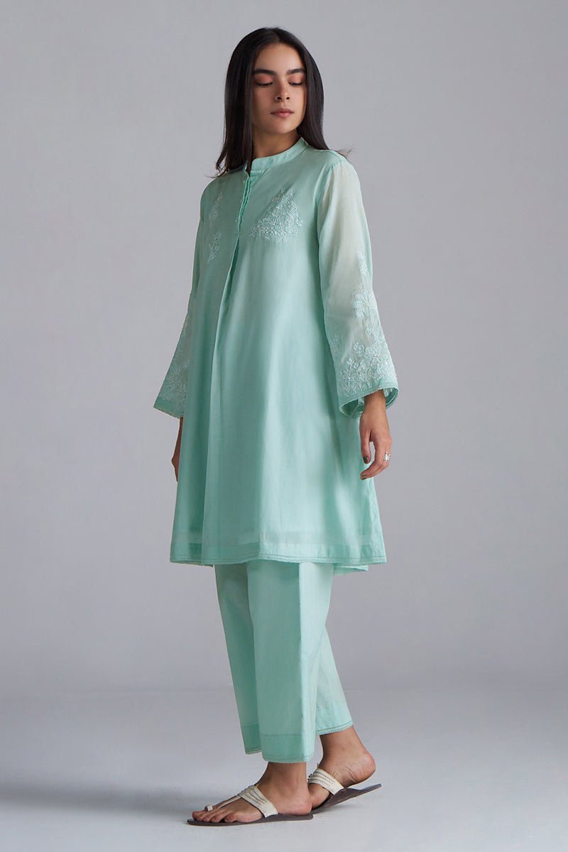 Dusky Aqua Mul-Mul Co-ord Set