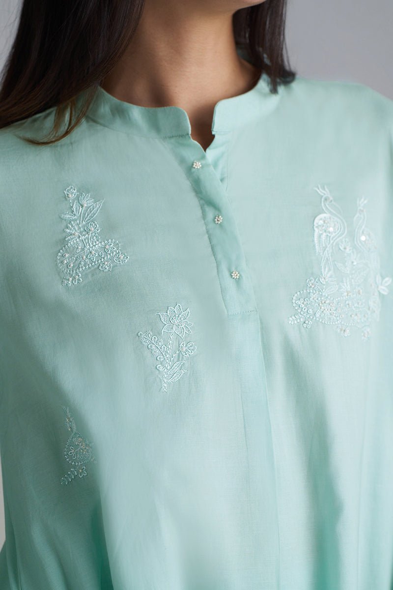 Dusky Aqua Mul-Mul Co-ord Set