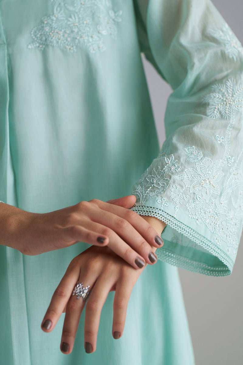 Dusky Aqua Mul-Mul Co-ord Set