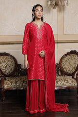 Virtual Pink Woven Silk Salwar Suit