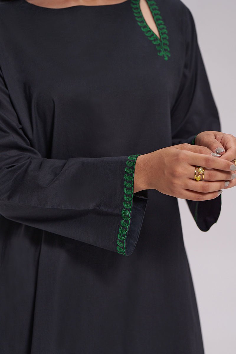 Black Cotton Co-ord Set