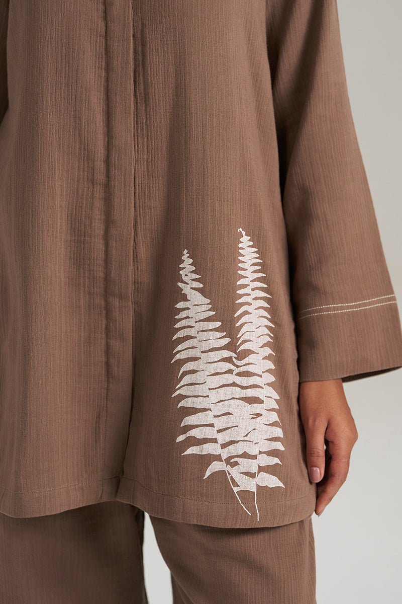 Chocolate and Fern Co-ord Set