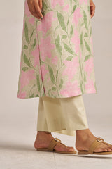 Moth and Prism Pink Bold Floral Linen Co-ord Set