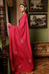 Beetroot Purple Woven Silk Salwar Suit