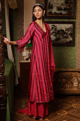 Beetroot Purple Woven Silk Salwar Suit