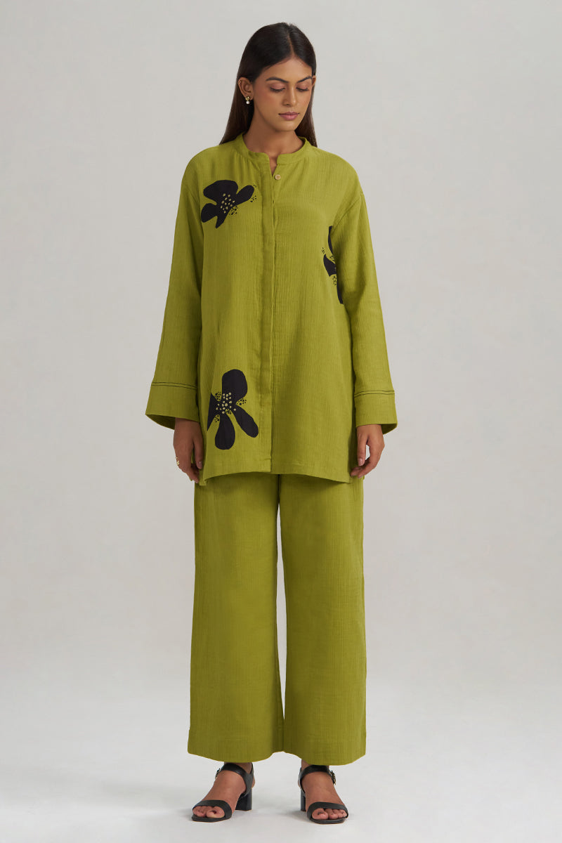 Lime Green Botanical Co-ord Set