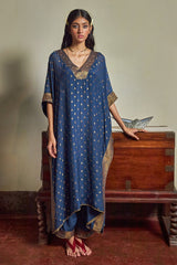 Blue Opal Woven Kaftan Set