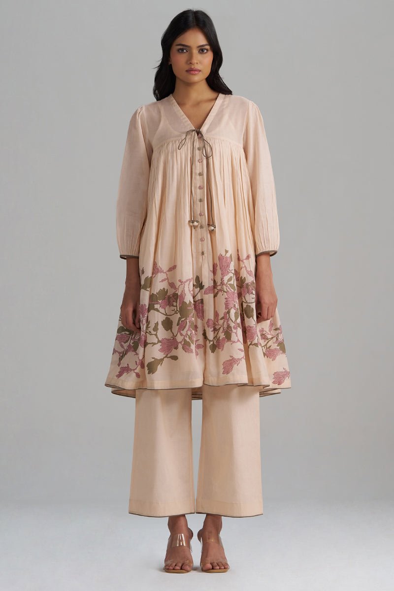 Baby Peach Mul-Mul Co-ord Set