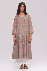 Basil Green and Pink Cotton Co-ord Set