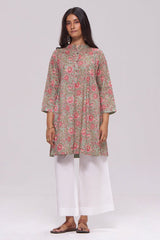 Basil Green and Pink Cotton Co-ord Set