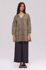 Black and Blue Cotton Top