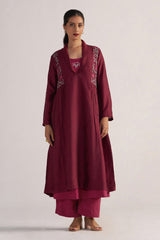 Burgundy and Cherries Jubilee Festive Co-ord Set