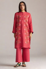 Claret Red Linen Co-ord Set