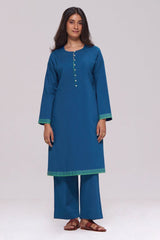 Deep Blue Cotton Co-ord Set