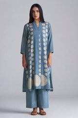 Faded Denim Cotton Linen Co-ord Set
