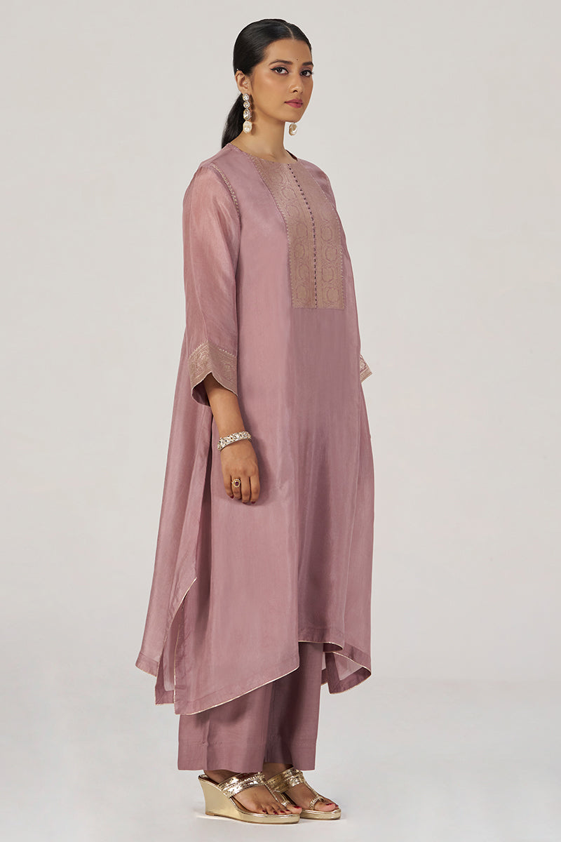 Woodrose Silk festive Co-ord Set
