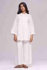 Natural White Pure Linen Co-ord Set