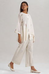 Ivory Mul-Mul Co-ord Set