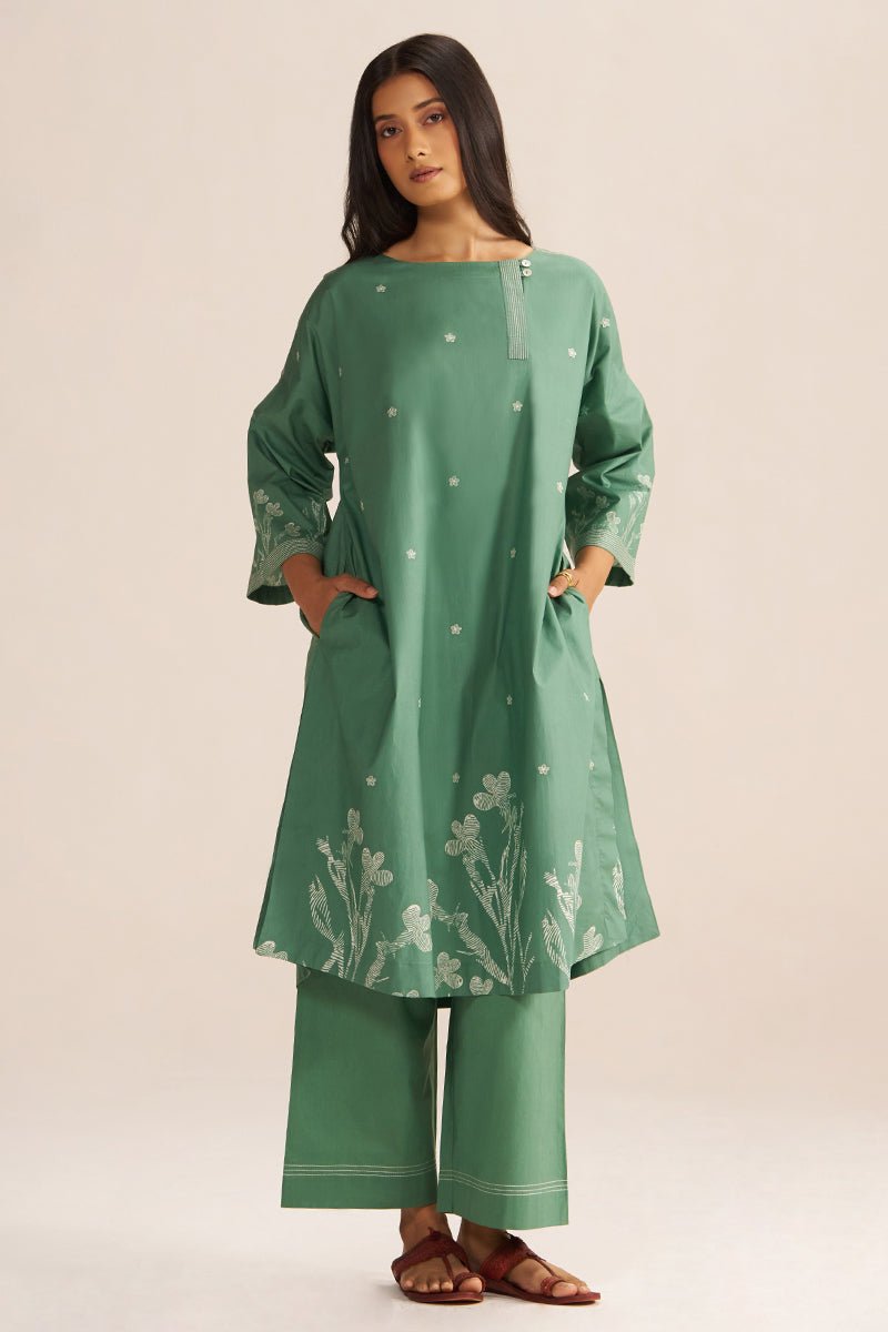 Pine Green Co-ord Set - Ganga Fashions