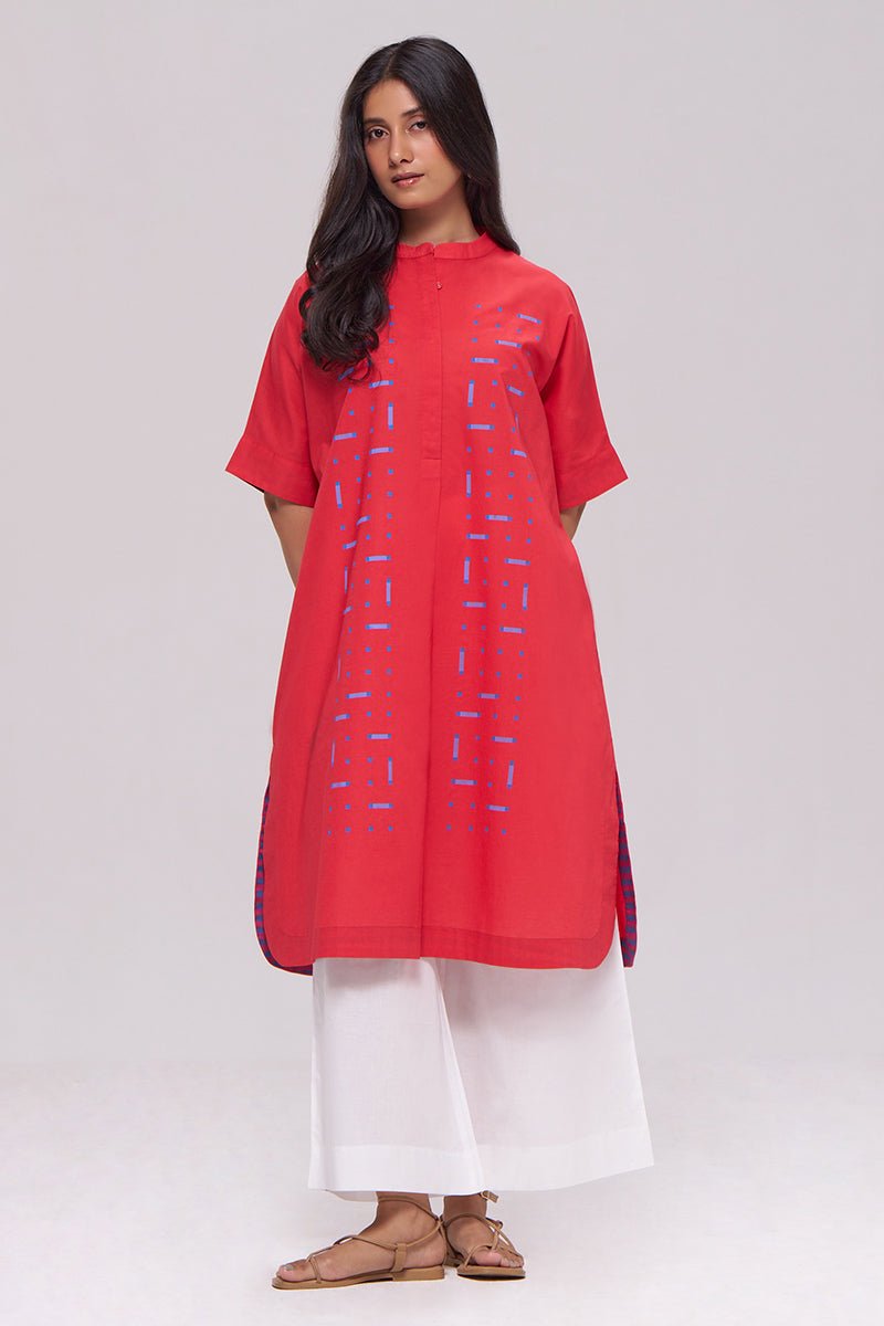 Red Pure Cotton Co-ord Set