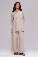 Undyed Natural Linen Co-ord Set