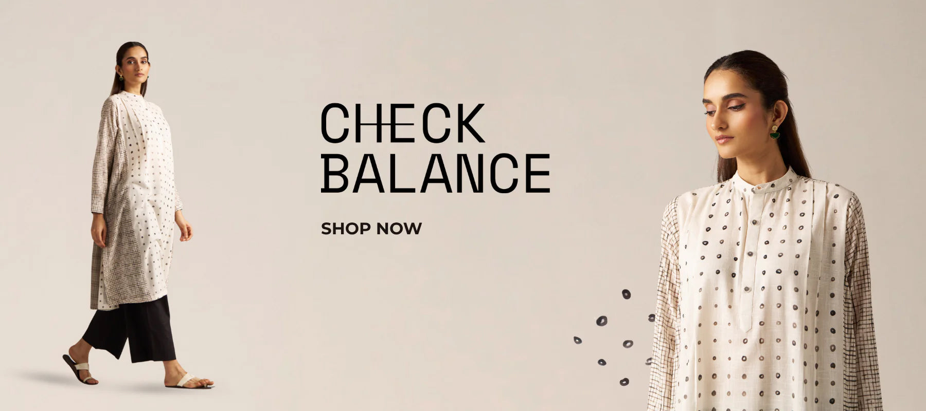 Check Balance Co-ord Sets: Linen & Cotton Collection Online