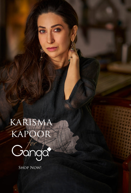 Flossy Women's Cotton Bandhani Dress Material (Ganga Black Colour)