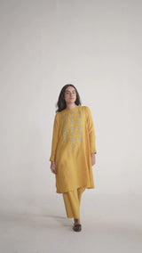 Yolk Yellow Linen Co-ord Set