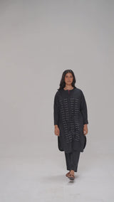 Black Pure Cotton Co-ord Set