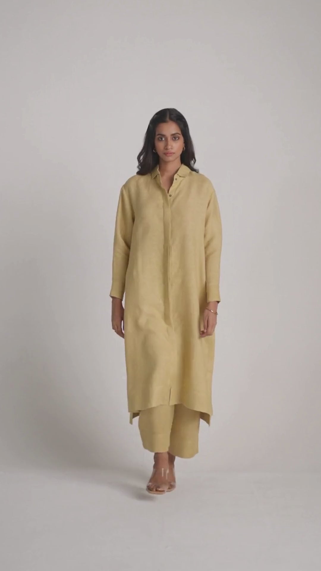 Fall Leaf Pure Linen Co-ord Set