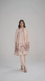 Baby Peach Mul-Mul Co-ord Set