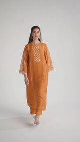 Nugget Yellow Silk Co-ord Set