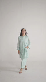Dusky Aqua Mul-Mul Co-ord Set