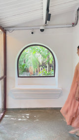 Peach Bloom Silk Kaftaan Co-ord Set