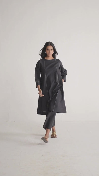 Black Co-ord Set – Ethnic Wear for Women | Ganga Fashions