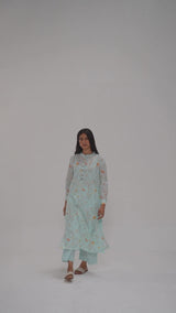 Morning Mist Blue Mul-Mul Co-ord Set