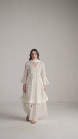 Ivory Pure Chanderi Kurta Set