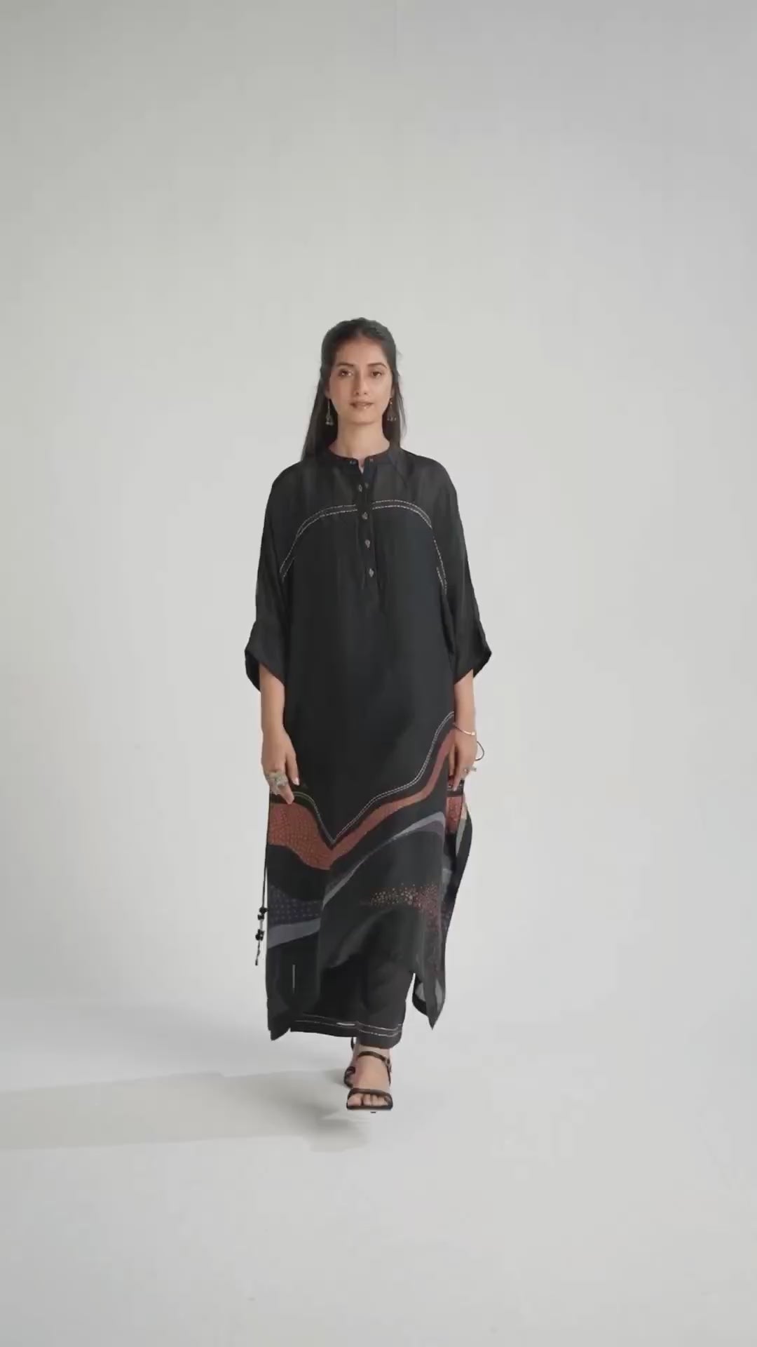 Buy Black Silk Co-Ord Set for Women Online