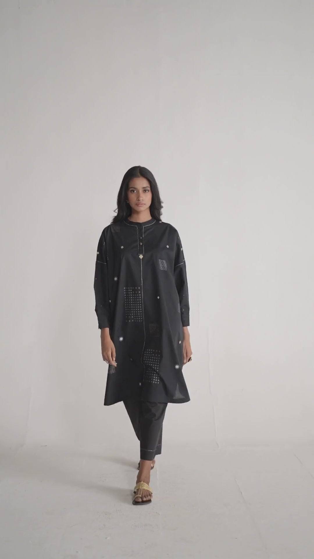 Black Cotton Co-ord Set for Women | Rangmanch | Ganga Fashions