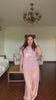 Blush Peach Pure Banarasi Jacquard Kurta Set