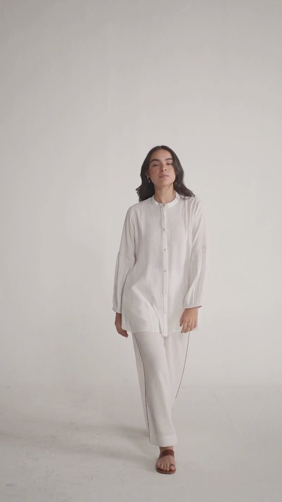 Pure White Co-ord Set for Women | Rangmanch | Ganga Fashions