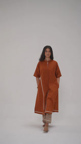 Bombay Brown and Travertine Cotton Co-ord Set